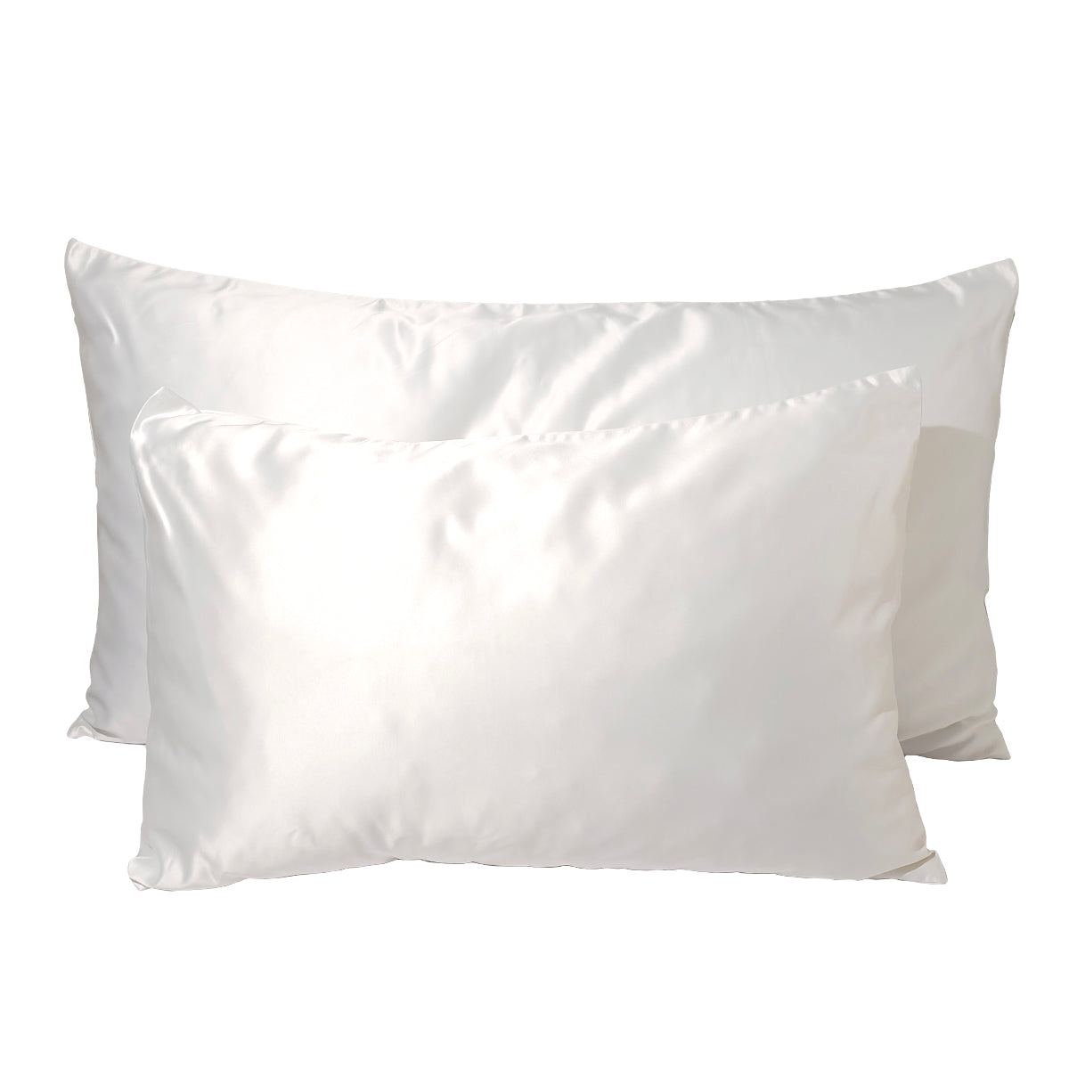 Pre-order Pearl white king size satin pillowcase set