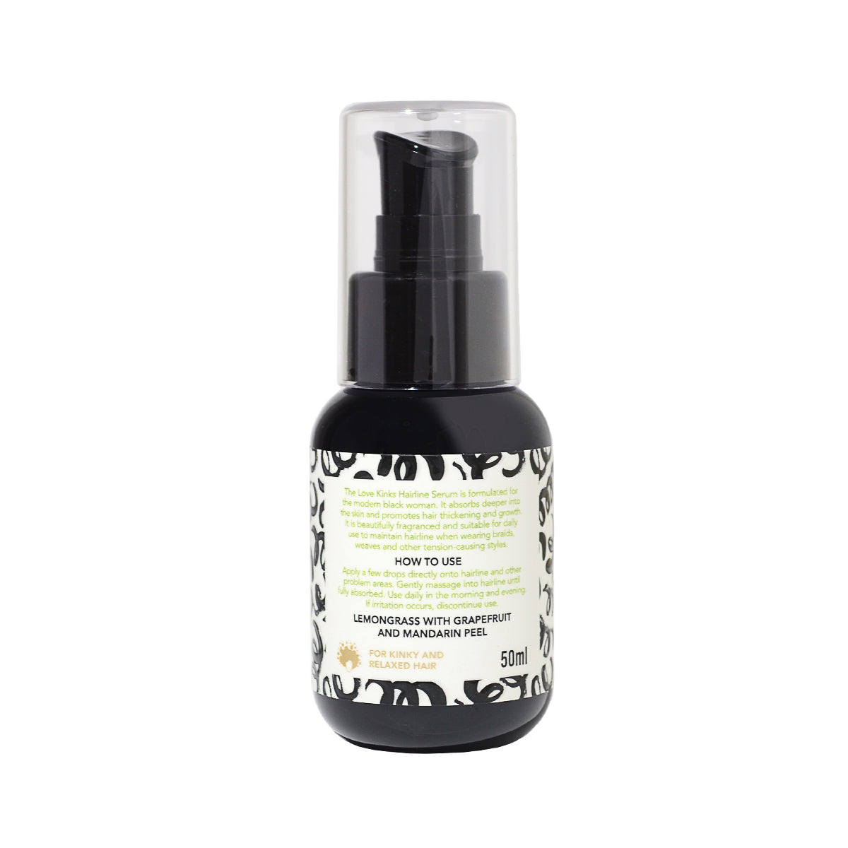 Hairline serum fragranced with Baicapil™. Capilia Longa™. Castor Oil.