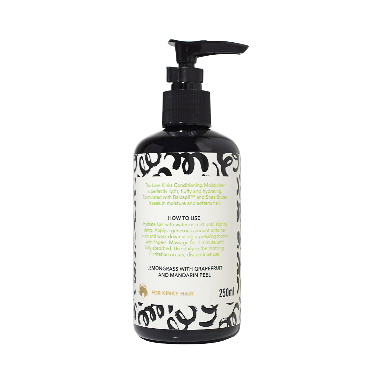 Conditioning Moisturiser with Baicapil and Shea Butter. Fragranced