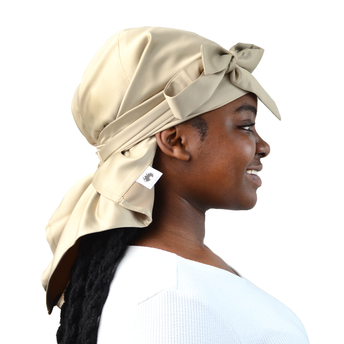 Champagne adult satin doek