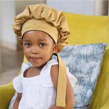 Load image into Gallery viewer, Kiddie satin bonnets Age 2-9
