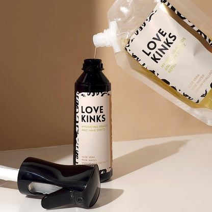 PRE-ORDER Braids and hair spritz refill with Hyaluronic acid, Rosemary leaf extract and Aloe leaf extract. Fragranced