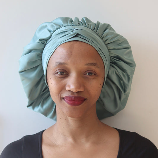 Pre-order Mint adult thick satin bonnets
