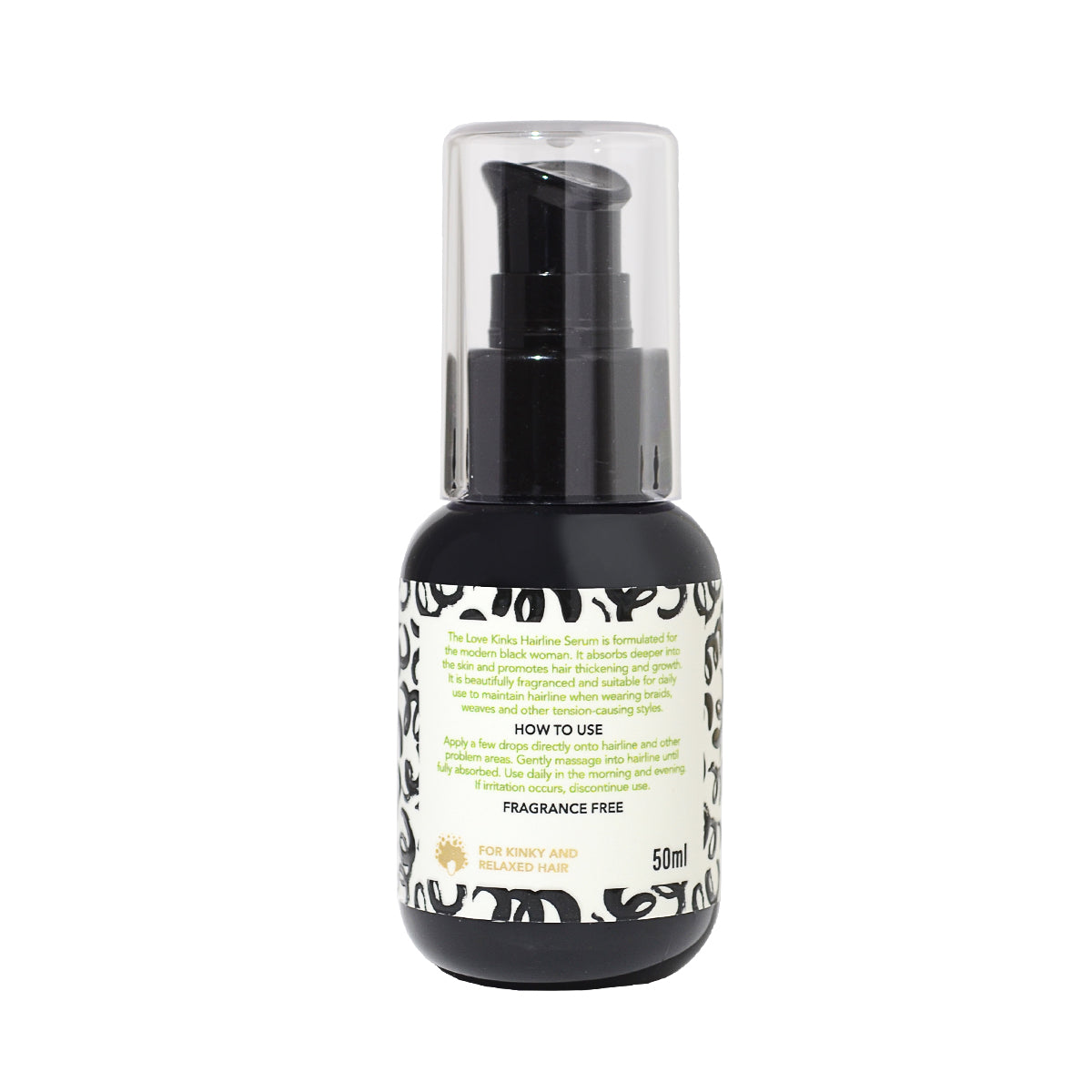 Hairline serum fragrance free with Baicapil™. Capilia Longa™. Castor Oil.