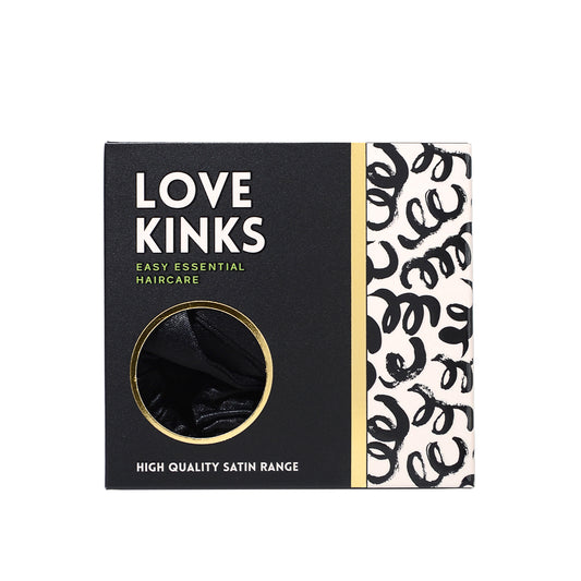 Satin hair ties x3 Black