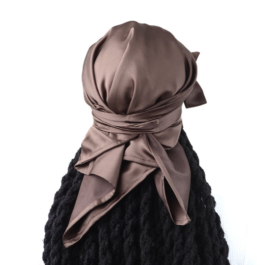 Pre-order Brown adult satin doek
