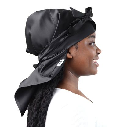Pre-order Black adult satin doek
