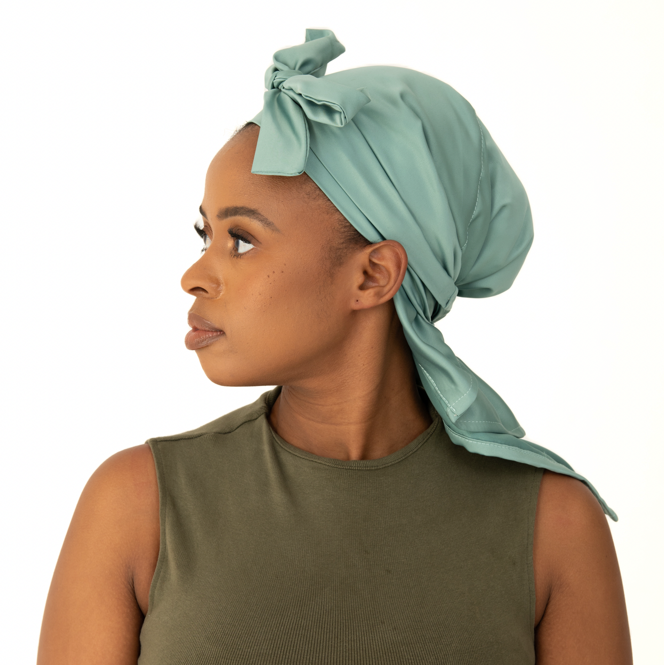 Mint adult satin doek