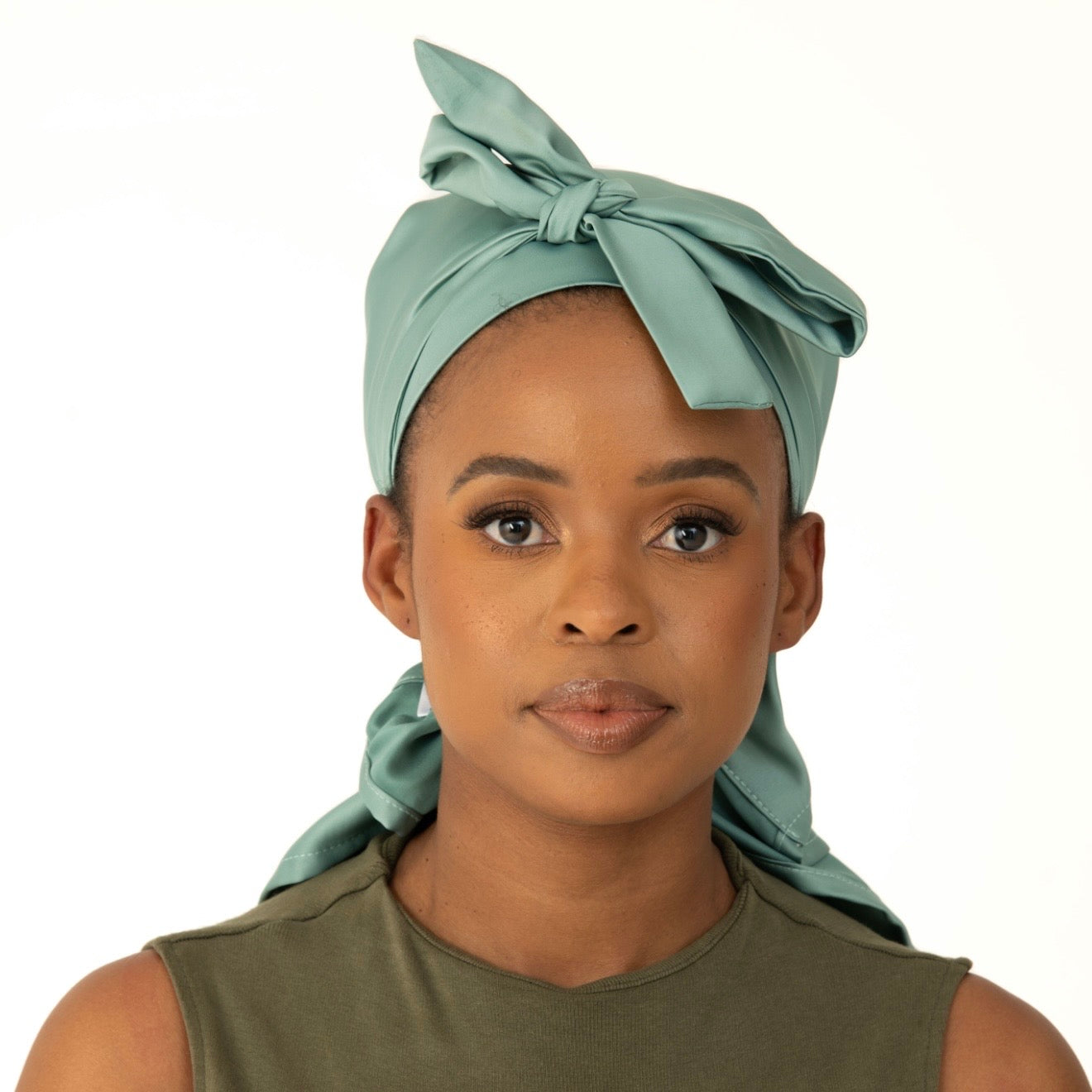 Mint adult satin doek