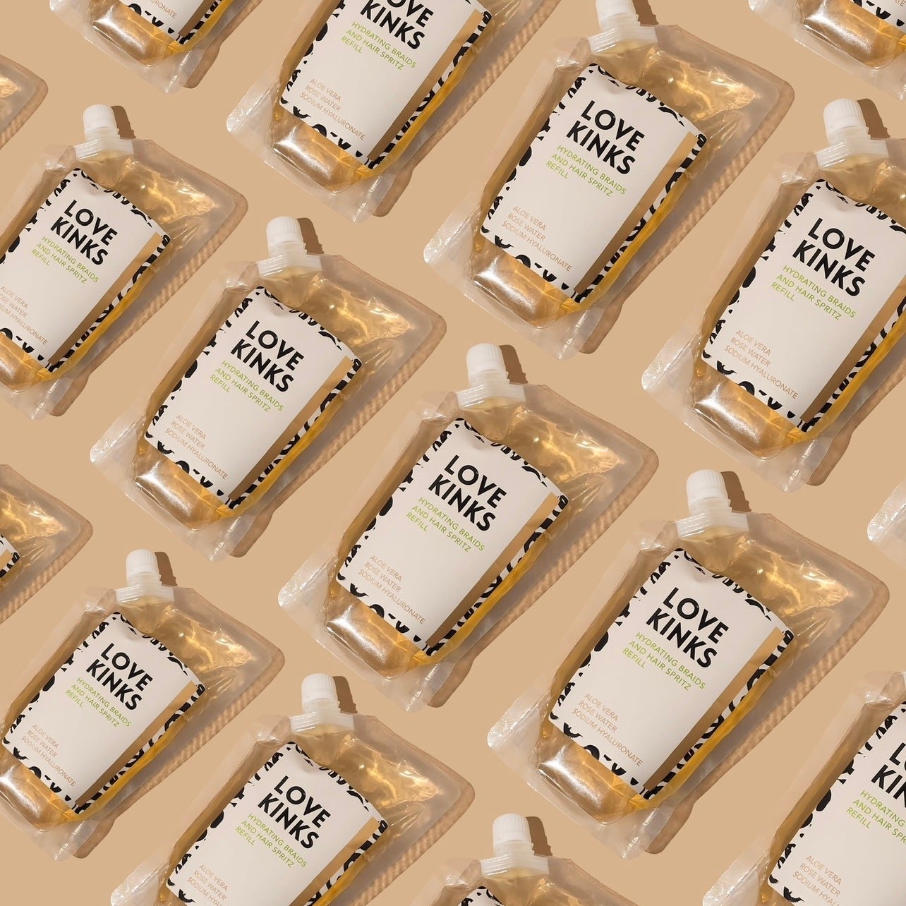 PRE-ORDER Braids and hair spritz refill with Hyaluronic acid, rose water and Aloe leaf extract.  fragranced free