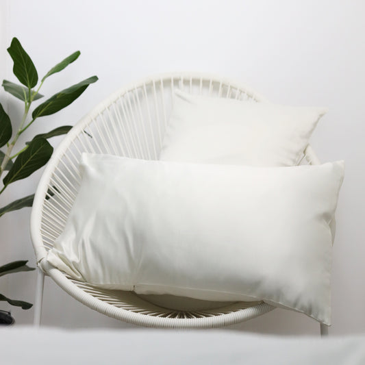 Pre-order Cream standard size satin pillowcases set