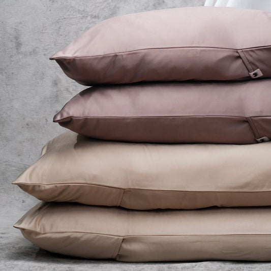 Pre-order Champagne king size satin pillowcase set