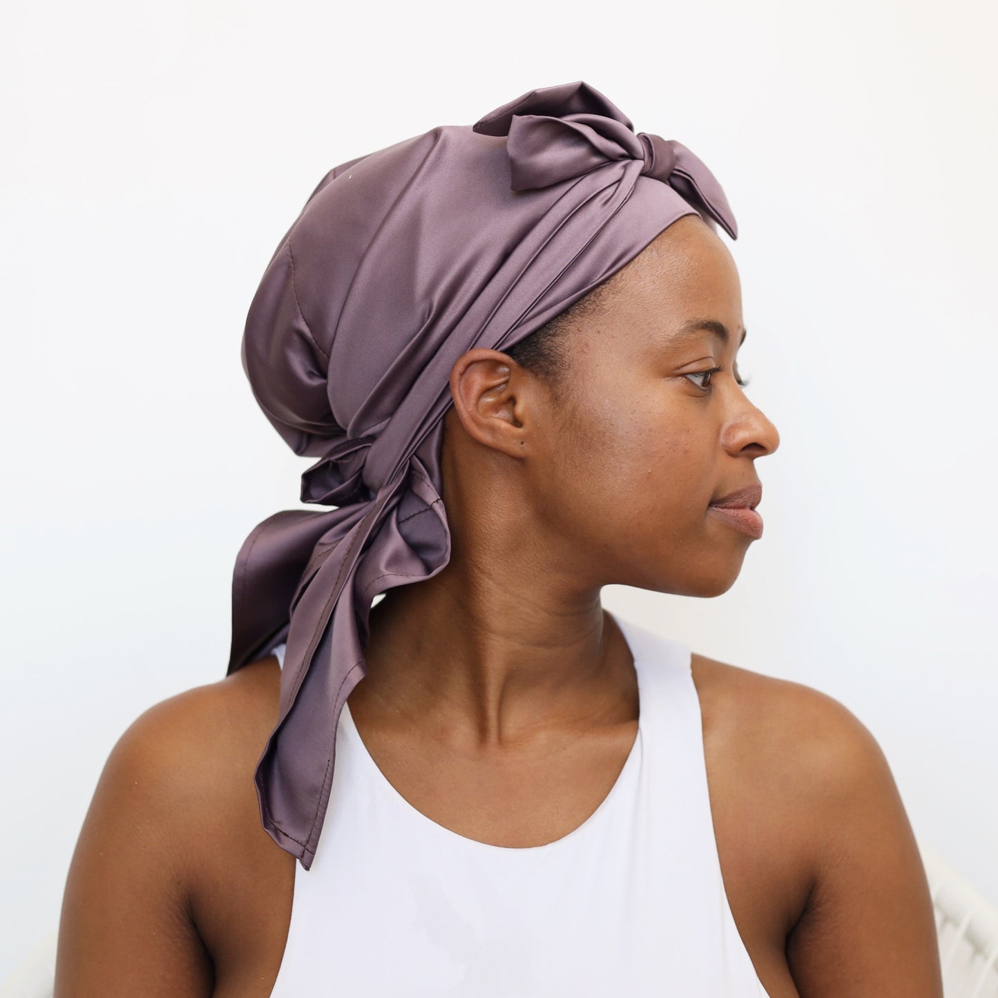 Pre-order Purple adult satin doek